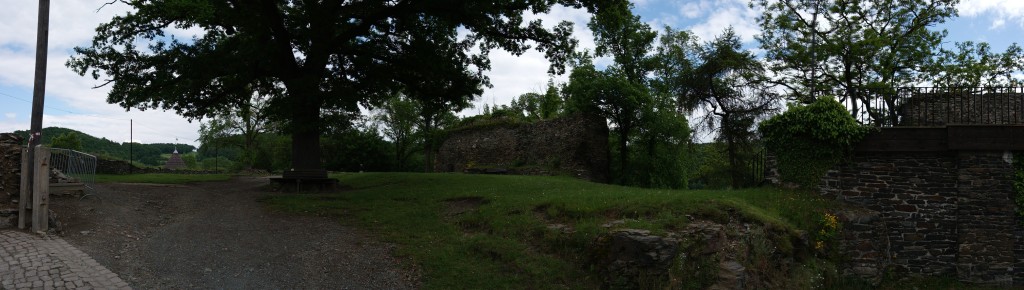 Panorama auf der Burgruine Elsterberg