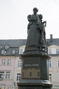 Barbara-Uthmann-Brunnen in Annaberg-Buchholz