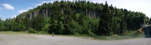 Orgelpfeifen am Scheibenberg im Erzgebirge