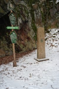 Der geographische Mittelpunkt Sachsens im Tharandter Wald
