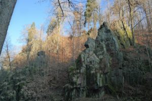 Bizarre Felsformationen im Rabenauer Grund