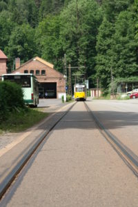 Kirnitzschtalbahn am Depot