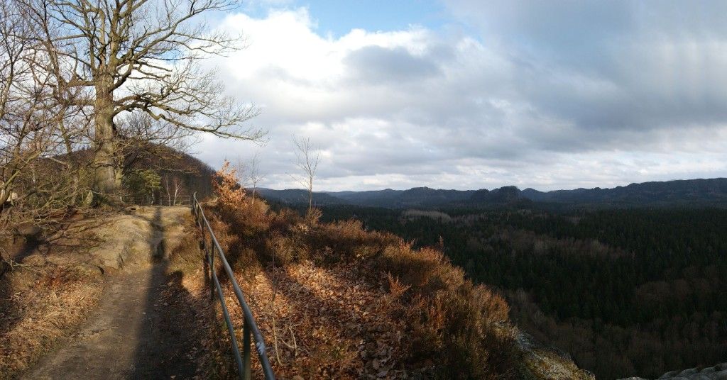 Blick vom Neuen Wildenstein auf die Hintere Sächsische Schweiz