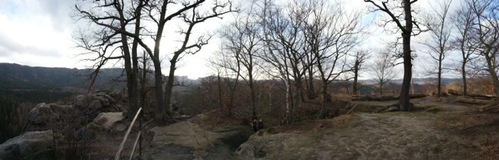 Blick vom Neuen Wildenstein auf die Hintere Sächsische Schweiz