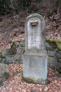 Historische Wegsäule im Kirnitzschtal