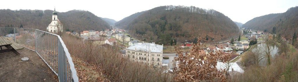 Blick von der Burgruine Tharandt