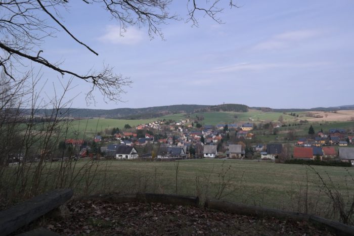 Blick von der Waldhusche auf Hinterhermsdorf