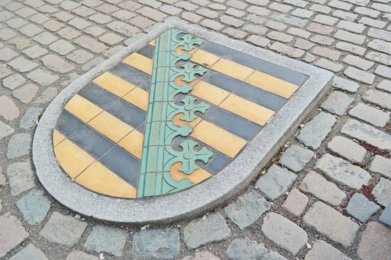 Wappen von Sachsen in Colditz