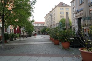 Kneipenviertel Weiße Gasse am Morgen