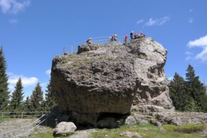 Besucher auf dem Schneckenstein