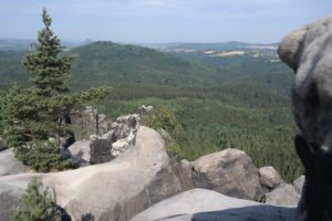 Blick nach dem Überwinden der Oberen Häntzschelstiege