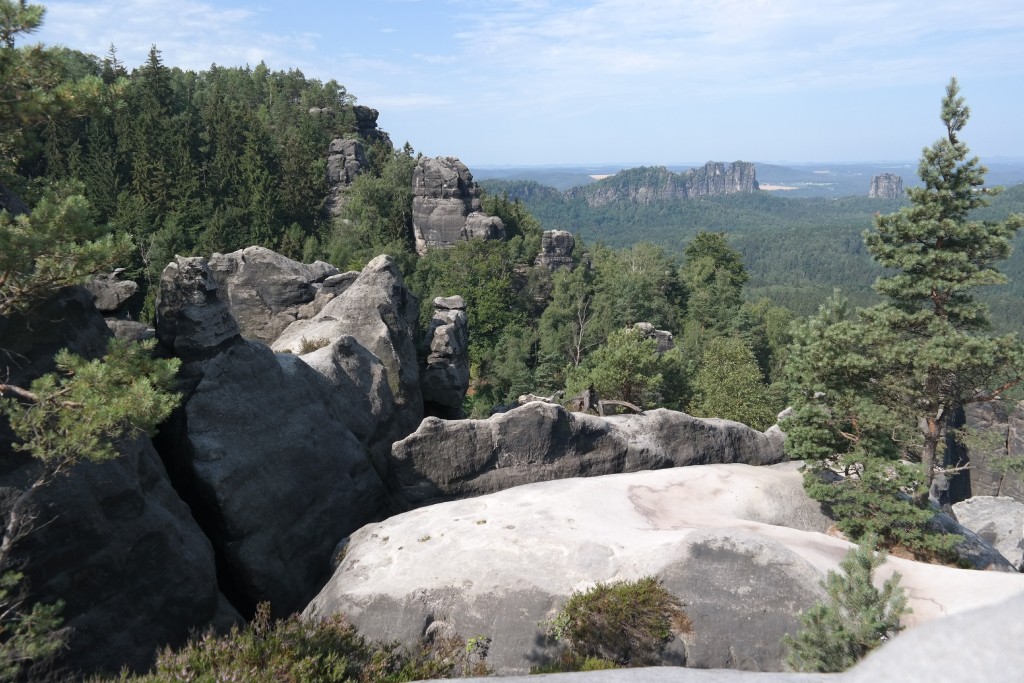 Blick nach dem Überwinden der Oberen Häntzschelstiege