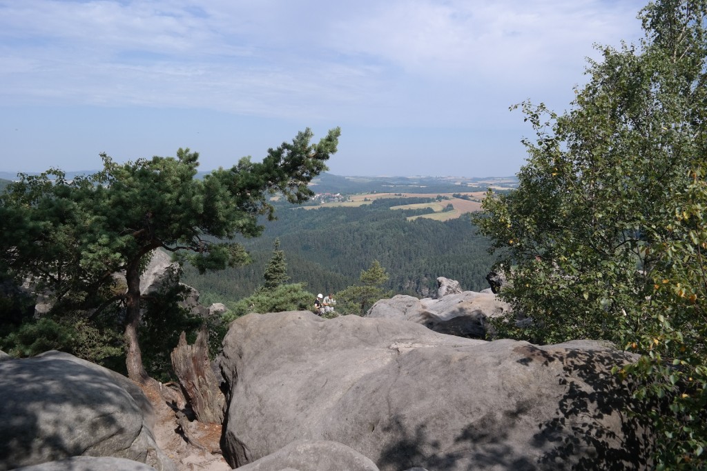 Blick nach dem Überwinden der Oberen Häntzschelstiege