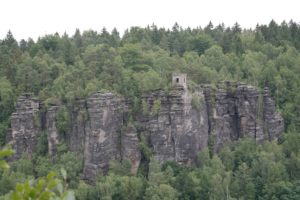 Blick vom Sachsenstein auf die Kaiser-Wilhelm-Feste