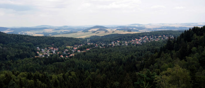 Blick auf Jonsdorf
