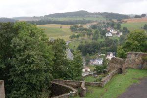 Blick vom Schloss Wolkenstein