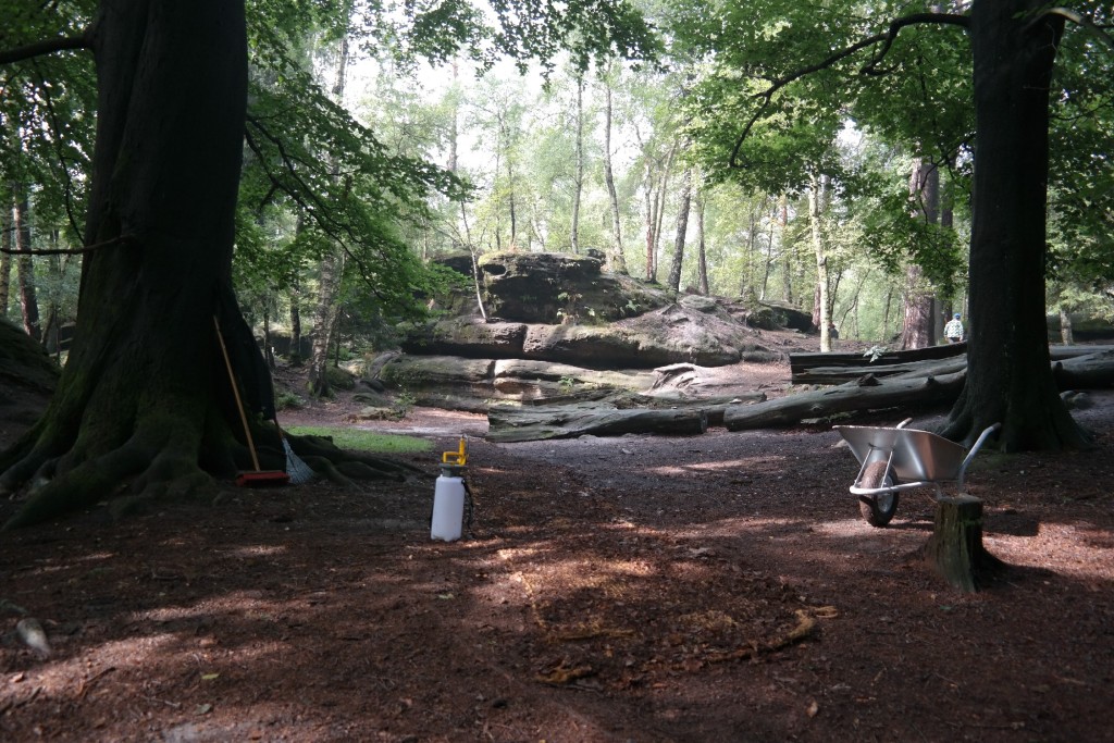 Dreharbeiten zum "Kalten Herz" im Langenhennersdorfer Labyrinth