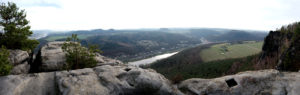 Panorama vom Lilienstein gen Süden