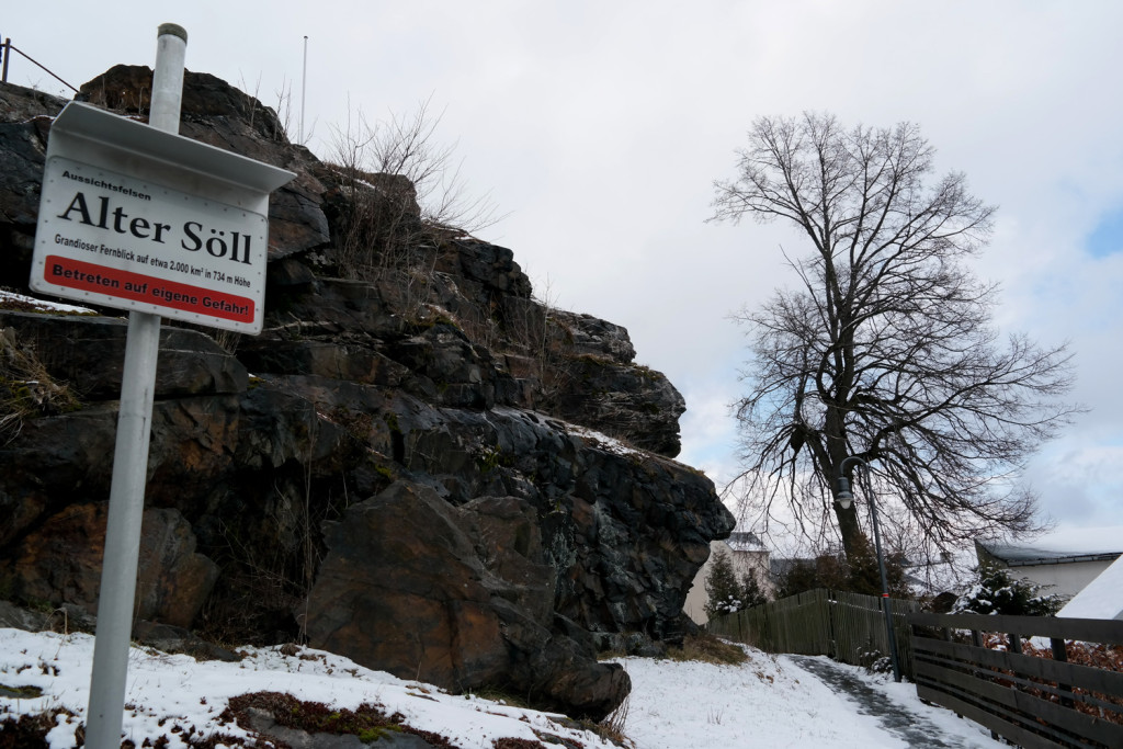Aussichtsfelsen Alter Söll in Schöneck