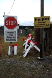 Grenzhinweise in Mödlareuth