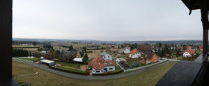 Blick vom Aussichtsturm Remtengrün nach Nordosten