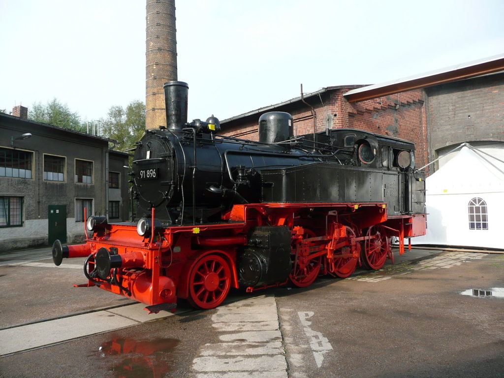 Lok 91 896 im Sächsischen Eisenbahnmuseum Chemnitz