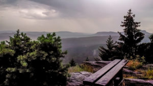 Aussicht vom Signal auf dem Katzsteinplateau