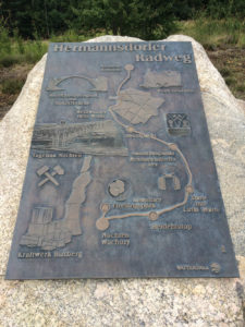Fahrradroute des Hermannsdorfer Radwegs
