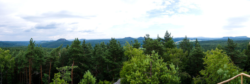 Blick vom Spitzstein auf die Sächsische Schweiz