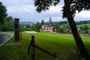 Blick auf Cunnersdorf nahe Königstein