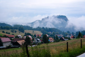 Die Festung Königstein nach dem Regen