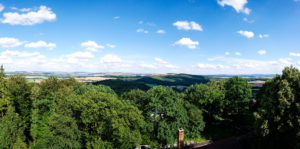 Aussicht ins Umland vom Belvedere