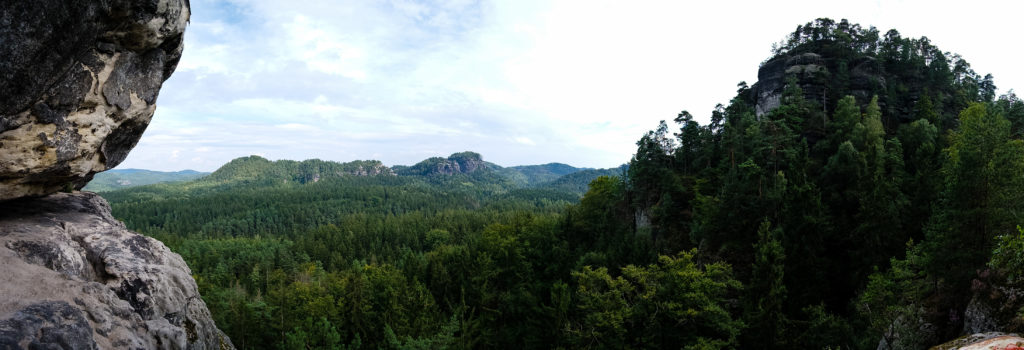 Blick von der Boofe am Lorenzstein