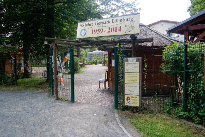 Eingang Tierpark Eilenburg