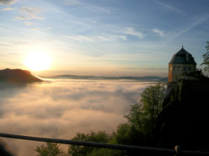 Morgenstimmung auf der Festung Königstein © Festung Königstein gGmbH