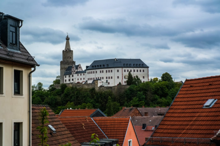 Weida Osterburg vom Selfiepoint aus gesehen