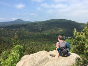 Fernblick ins Zittauer Gebirge