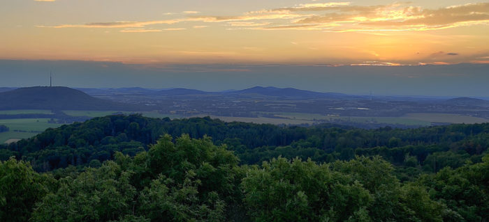 Sonnenuntergang auf dem Rotstein