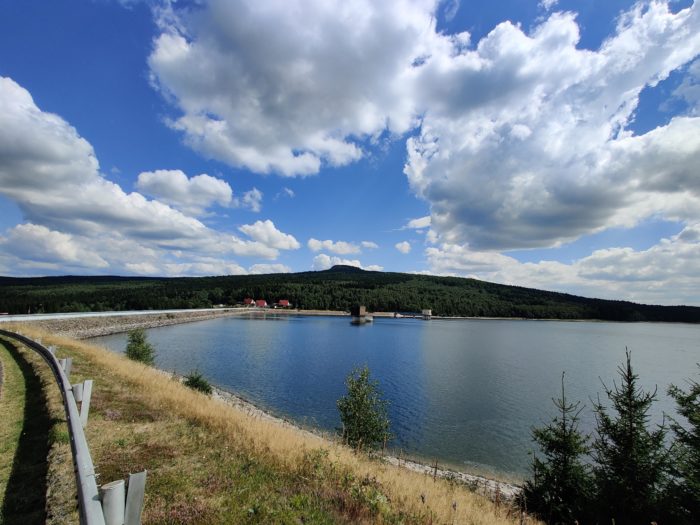 Blick auf die Preßnitztalsperre