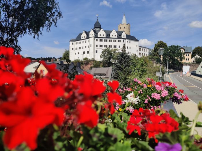 Blick auf Schloss Wildeck in Zschopau